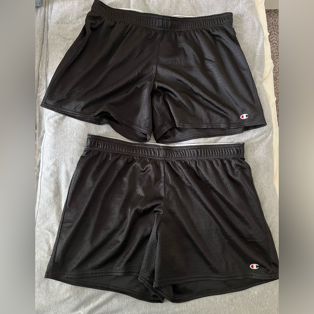 Black Champion Mesh Shorts